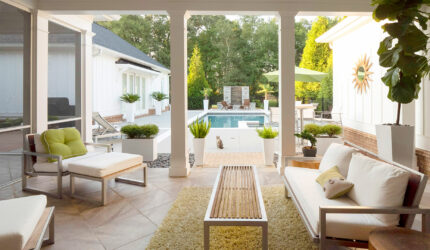 back patio and pool